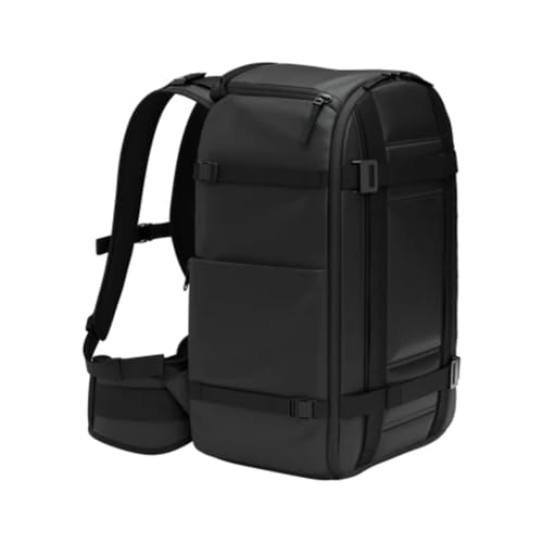 Db Journey Ramverk Pro Backpack - Lightweight, Heavy Duty Camera Backpack for Photographers with Laptop Compartment, Water-Resistant Camera Bag with Roller Bag Hook Up System, 32L - Blackout - size: 32 L