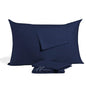 Toddler Pillow Cases 12x16 Inch Mini Pillow case with Zipper Closure Pillowcase Pack of 2 Travel Pillow Cover 500 Thread Count 100% Soft Egyptian Cotton Small Pillow Cases 12 x 16, Navy Blue - color: Navy Blue, size: Toddler 12x16