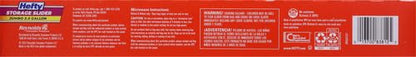 Hefty Slider Jumbo Storage Bags, 2.5 Gallon Size, 12 Count (Pack of 2) - size: 12 Count (Pack of 2), style: Jumbo Bag (2.5 Gallon)