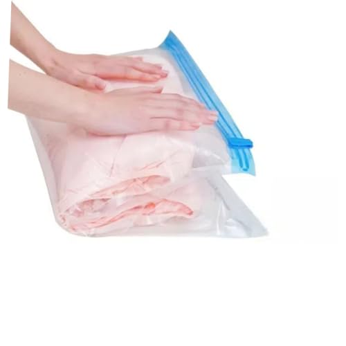 12pcs Hand Roll up Vacuum Storage Bags, Pa+pe 7-layer Compression Bags for Travel Packing and Suitcase Clothing Organization, Reusable Space Saver Pouches 35x50cm 40x60cm