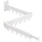 Clothes Drying Rack,Laundry Drying rack,Wall Mounted Clothes Rack,Clothes Hanging Rack,Laundry Rack Wall Mount,Folding Retractable Collapsible Drying Rack Clothing (Three-Poles,J Hooks,White) - size: White/J-Shape Hooks