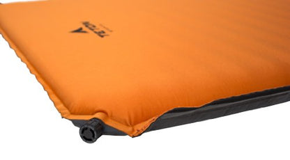 Teton Camping Seat Cushion; Stadium Seat; Office Chair; Car Pad; Inflatable, Orange - color: Orange