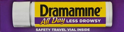 Dramamine Motion Sickness Relief Less Drowsey Formula, 8 Count (Pack of 2) - size: 8 Count (Pack of 2)
