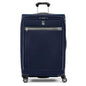 Travelpro Platinum Elite Softside Expandable Checked Luggage, 8 Wheel Spinner Large Suitcase, TSA Lock, Men and Women, Dark Blue, Checked Large 29-Inch - color: Dark Blue, size: Checked-Large 29-Inch