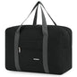 For Spirit Airlines Personal Item Bag Foldable Travel Duffel Bag Tote Carry on Luggage Duffle Overnight for Women and Men - color: 1112-Thick Series Black