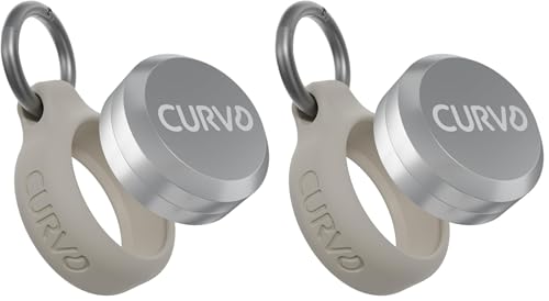 CURVD Premium Carrying Case Durable Travel Keychain Container, Medicine Pill Organizer, Travel Pill Box, Small Waterproof Holder for Pills, Earplugs, Compatible with Loop, Vibes & Eargasm (Pack of 2) - color: Honey, size: 2 Pack