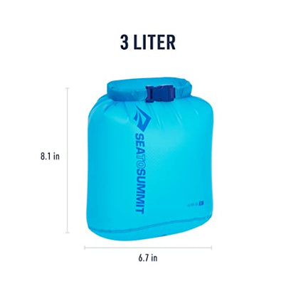Sea to Summit Ultra-Sil Dry Bag, Ultralight Waterproof Dry Storage - color: Atoll Blue, style: 3 Liter