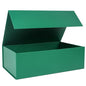 LFBOX Green Gift Box with Magnetic Lids 13.8x8.3x4.4 in, Bridesmaid Groomsman Proposal Box, Large Rectangle Storage Box 1 Pack - color: Green, size: 1 count (Pack of 1)