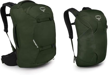 Osprey Farpoint 55L Men's Travel Backpack, Gopher Green - color: Gopher Green, size: 55L