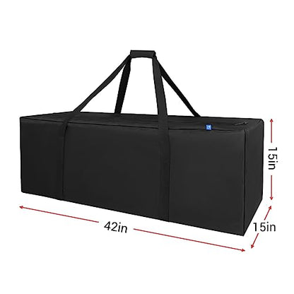COOLBEBE 42" Sports Duffle Bag - 150L Extra Large Travel Duffel Luggage Bag with Upgrade Zipper, Sturdy & Water Resistant, Black - size: 42" x 15" x 15"