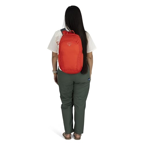 Osprey Ultralight Collapsible Stuff Pack - Lightweight, Packable Travel Backpack — Extra Bag For Travel and Every Day — 18 L Capacity Daypack to Expand Luggage, Mars Orange - color: Mars Orange