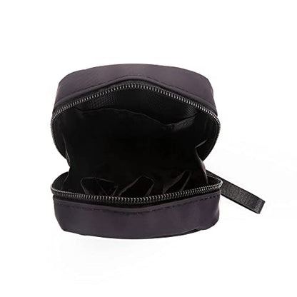 Hekyip Mini Cosmetic Bag, Travel Makeup Pouch, Portable Waterproof Cosmetic Pouch for Girls Women, Mini (Mini All Black) - color: Mini All Black
