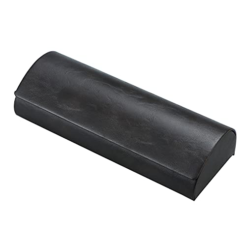 LifeArt Eyeglass Case Hard Shell, Portable Sunglass Case for Women and Men, fashionable PU Leather Eyeglass Case, Lightweight - color: 635_bypg(red Curry)