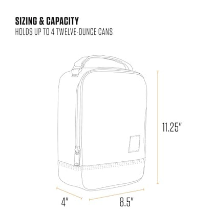 Carhartt Insulated Lunch Cooler For Men and Women, Fully Insulated Lunch Pale for Everyday Use, Atomic Blue - color: Atomic Blue