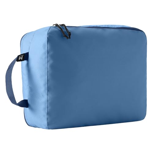 Eagle Creek Pack-It Reveal Clean/Dirty Cube M - Water-Resistant Dual Compartment Packing Cube With Internal Divider for Clean & Dirty Clothes - Travel Essentials - Blue Dawn - color: Blue Dawn