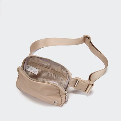 Pander Everywhere Belt Bag for Women, Fashion Waist Packs, Crossbody Bags, Everywhere Belt Bag with Adjustable Strap (Raw Linen). - color: Raw Linen Beige