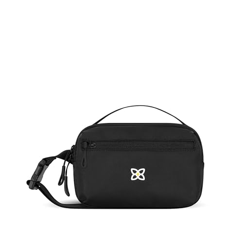 Sherpani Hyk, Small Sling Bag, 1L Belt Bag, Lightweight Travel Fanny Pack, Sling Crossbody Purse with RFID Blocking - color: Raven - Heritage