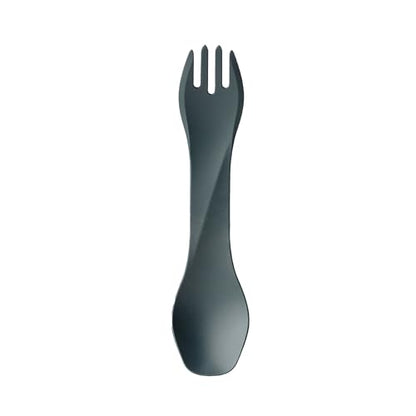 humangear GoBites Uno | Travel & Camping Utensils | Portable & Convertible Dining Ware | Multi-Functional Spork, Dark Gray - color: Dark Gray