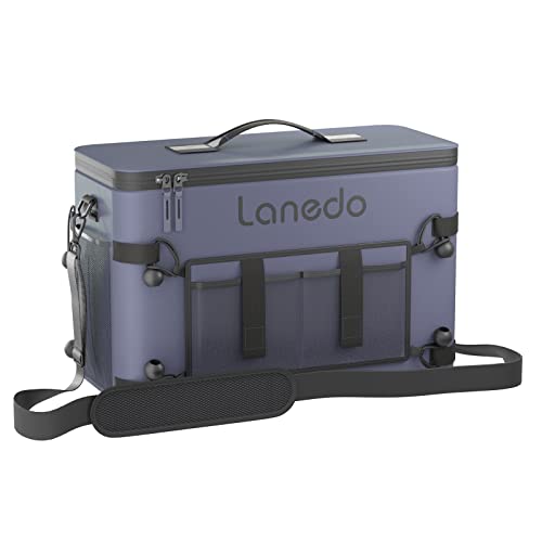 Deep Freeze Cooler Soft Sided Cooler Bag, 34 Can Collapsible Insulated Ice Chest, Large Leakproof Camping & Travel Cooler for Kayaking & Beach - color: 34Can Grary