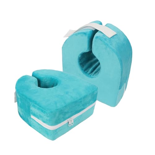 Adult Bed Sore Pads Wedge Foot Support Pillow Pressure Ulcer Ankle Protector Ring Foot Rest Pillows Bedridden Patient Elderly Heel Cushion Sleeping Elevated Foam Pad Leg Post Surgery Recovery Pillow - color: Green,2pcs