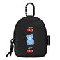 CASETiFY Earbuds Pouch - Cherrie Bear - Black - color: Cherrie Bear