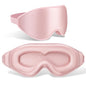 FlyCoco 99% Fully Block Out Light Eye Sleep Mask, 3D Deep Contoured Eyes Cover Zero Pressure, Long Lash Extension Eyes Mask with Adjustable Straps for Sleeping Travel Home Nap Rest Women Men (Pink) - color: Classic Pink