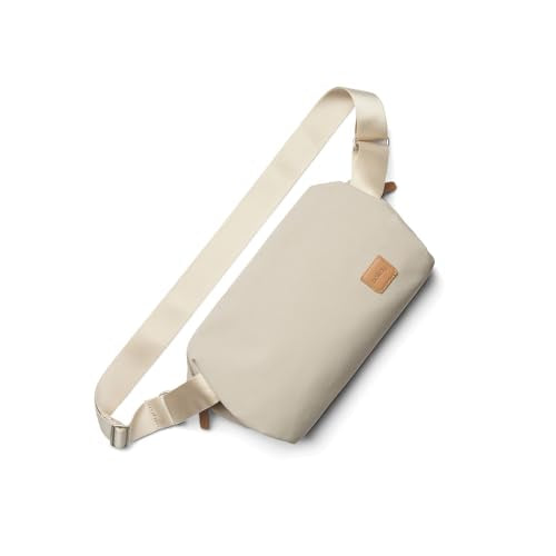 Bellroy Classic Sling (everyday 7 liter minimalist crossbody bag with internal organization, adjustable crossbody strap, and auto-compression system) - Tahini - color: Tahini