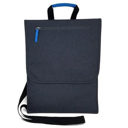 SO~MINE Airplane Pocket Organizer | Tray Table Cover | In Flight Seat Back Organizer Bag | Commuter Essential Travel Bag | Media Pouch For Flying | Travel Gift | Attaches To Luggage - color: Midnight Slate
