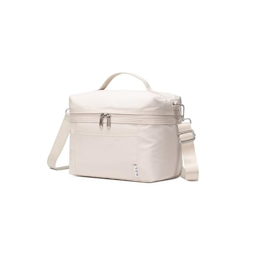 NOL Natural Organic Lifestyle Insulated Lunch Bags for Women Cooler Bag Lightweight Nylon Waterproof Lunch Box For Work (Small, Cream) - color: Cream, size: Small (4 Liters)