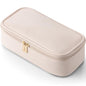 Vlando Makeup Travel Bag,Small Makeup Bag for Women,Gifts for Women Girls, Makeup Pouch Purse Travel Essentials Toiletries-Apricot Pink - color: 01.Apricot Pink