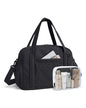BAGSMART Expandable Personal Item Travel Bag, Lightweight Gym Bag for Women, 24L Weekender Travel Duffle with Toiletry Bag, Carry on Overnight Duffel, Black - color: Black