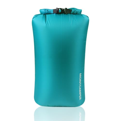 Waterproof Dry Bag 35L – 30D Nylon Roll Top Dry Sack with PU Coating, Lightweight Water-Resistant Storage for Kayaking, Camping, Hiking, Fishing & Beach (Turquoise Blue) - color: Turquoise blue, size: 35L