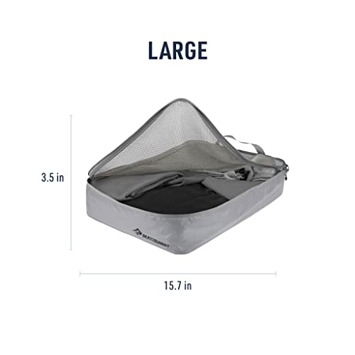 Sea to Summit Travelling Light Garment Mesh Bag Packing Organizer, Large, HighRise Grey - color: HighRise Grey, style: Large