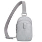 INICAT Anti Theft Crossbody Bags for Women Travel Small Sling Bag Fanny Packs Cross Body Purses Everyday - color: Gray White Antitheft, size: Large