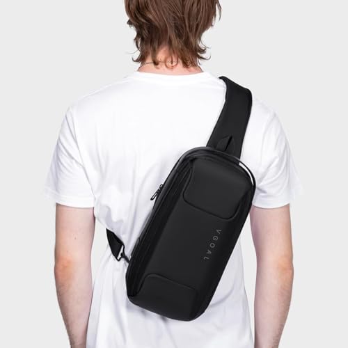 Kingsons Anti Theft Crossbody Bag Sling Bag for Men Anti Theft Sling Backpack Mini Backpack Daypack Crossbody for Travel Sport Running Hiking - color: Fg6315-us