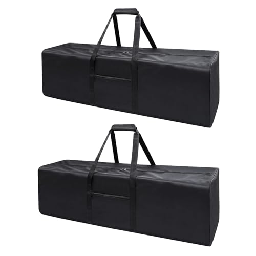 Urbanstand 46 Inch Extra Large Duffle Bag for Travel, Sports Gear Storage Bag with 2-way Lockable Zippers, Long Duffel Bag for Tent Camping tripod(Black 46inch 2Pack) - color: Black, size: 46inch 2Pack