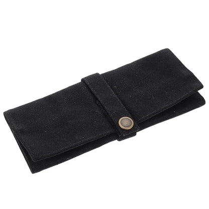 GALPADA Canvas Folding Watch Storage Bag, Travel Watch Organizer Pouch with Multifunctional Roll-up Design, Portable Foldable Jewelry Reel Packing Case for Men and Women