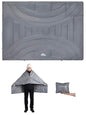 iClimb 3M Thinsulate Insulation Warm Camping Blanket Ultralight Compact - color: Light Grey, size: 39” × 57”, 0.62 lb