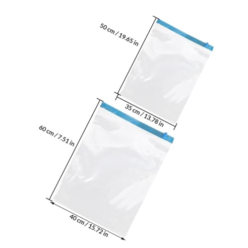 12pcs Hand Roll up Vacuum Storage Bags, Pa+pe 7-layer Compression Bags for Travel Packing and Suitcase Clothing Organization, Reusable Space Saver Pouches 35x50cm 40x60cm