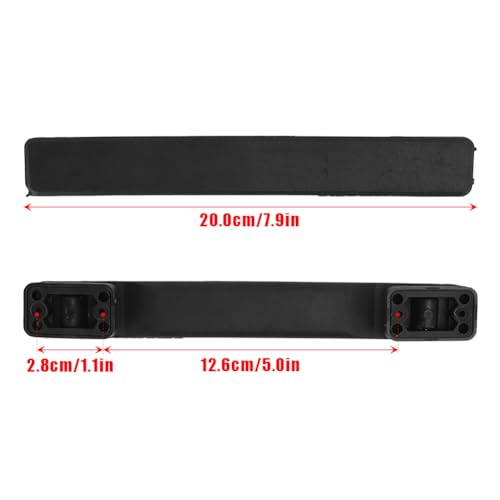 Tiiyee Luggage Handle, Plastic Suitcase Handle Replacement Soft Pull Repair Carry Strap Grip Spare Fix Holders Hardware Accessory Part for Black Boxes Cases Black Tone Old Broken 20cm Length