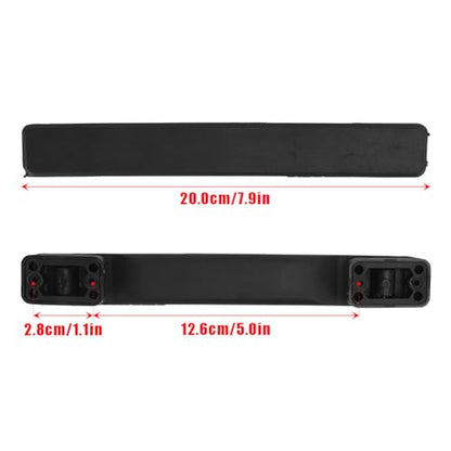 Tiiyee Luggage Handle, Plastic Suitcase Handle Replacement Soft Pull Repair Carry Strap Grip Spare Fix Holders Hardware Accessory Part for Black Boxes Cases Black Tone Old Broken 20cm Length
