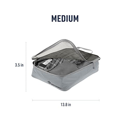 Sea to Summit Travelling Light Garment Mesh Bag Packing Organizer, Medium, HighRise Grey - color: HighRise Grey, style: Medium