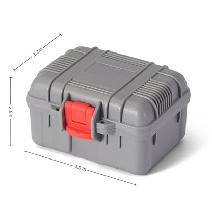 Waterproof & Shockproof Hard Travel Watch Case Storage Box for All Wristwatches & Compatible with Apple Watch Smart Watches (Gray) - color: Gray
