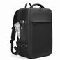 Vacuum Seal Travel Backpack 60L Expandable Air Compression System, Water Resistant Airline Approved Carry-On Suitcase Luggage, Black - Vacuum Pump Included
