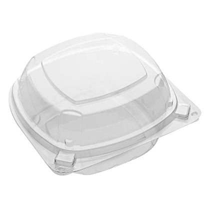 Restaurantware Thermo Tek 18.6 Ounce Clamshell Containers 100 Anti-Fog To Go Food Containers - Freezable Rectangle Clear Plastic Food Packaging Containers Disposable - size: 19 oz