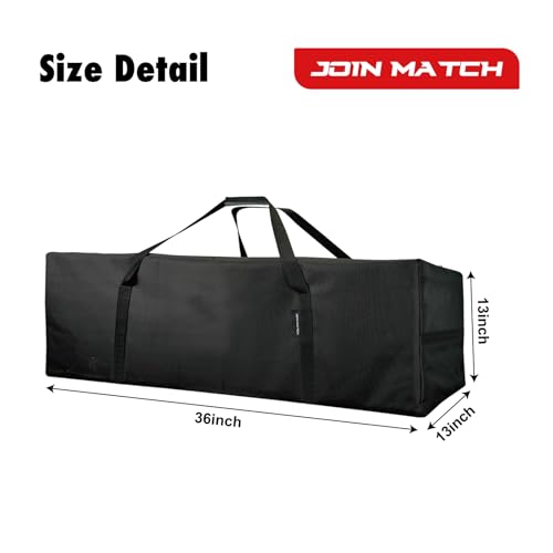 Large Travel Duffel Bag, 36 inch Sport Storage Large Zippered Bag, Sturdy & Water Resistant Made of Durable 600D Oxford Fabric for Camping & Hiking - size: 36 inch