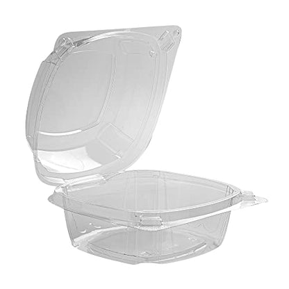 Restaurantware Thermo Tek 18.6 Ounce Clamshell Containers 100 Anti-Fog To Go Food Containers - Freezable Rectangle Clear Plastic Food Packaging Containers Disposable - size: 19 oz