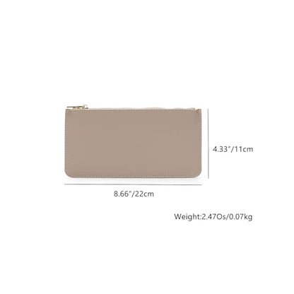 Pencil Pen Case Stationery Case Pouch Bag (Khaki,Faux leather) - color: Khaki/FL