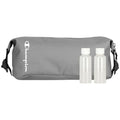 Champion - Hanging Toiletry Bag - Travel Sized Polyester Bag — Water-Resistant, Cosmetics Organizer Bag with Two Compliant Bottles - Lightweight Portable Zipped Bag for Unisex – Grey - 10"x3.9"x3.9" - style: Grey