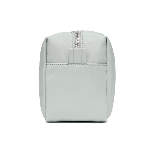 Organizer Bag Lightweight Cosmetic Bag with Ring Clasp Perfect Travel Makeup Bag for Women nylon Stand Up Design (Grey/Nylon) - color: Grey/Nylon